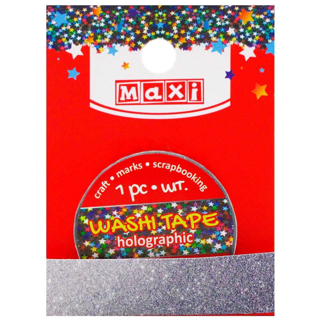 

Лента декоративная Maxi из фольги голографическая 15мм*3м