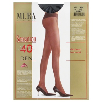 Колготы женские Mura Sensation 40ден р.4 nero - купить, цены на МегаМаркет - фото 1