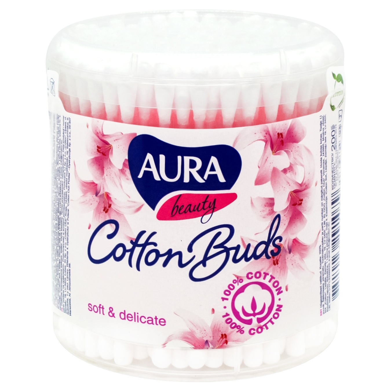 

Палочки ватные Aura beauty 200шт