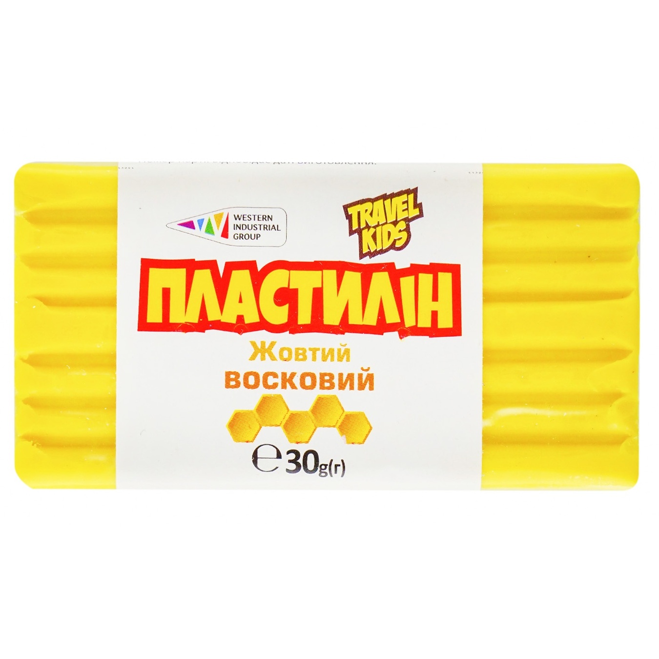 

Пластилин Travel Kids желтый восковой 30г