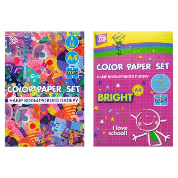 Cool For School Color Paper Set 14 sheets - buy, prices for MegaMarket - photo 1