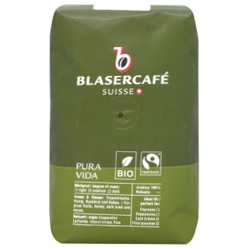 Кава Blasercafe Pura Vida в зернах 250г - купити, ціни на ULTRAMARKET - фото 2