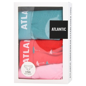 Трусы женские Atlantic 3LP-180 ROZ/KOR/ZIE Бикини р.S 3шт - купить, цены на ULTRAMARKET - фото 2