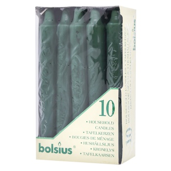 Bolsius Green Candle 175/22 10pcs - buy, prices for - photo 1