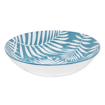 Vittora Turquoise Leaves Deep Plate 650ml - buy, prices for COSMOS - photo 1