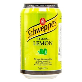 Schweppes Lemon Carbonated Drink 0.33l - buy, prices for Tavria V - photo 1