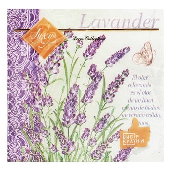 Luxy Lavender Bush Three-layer Napkins 33*33cm 18pcs - buy, prices for NOVUS - photo 3