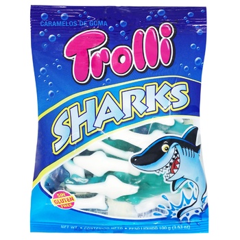 Trolli Sharks Fruit Chewing Candies 100g - buy, prices for Tavria V - photo 1