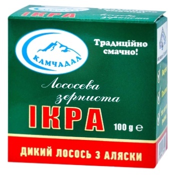 Икра лососевая Камчадал Премиум зернистая 100г - купить, цены на Таврия В - фото 1