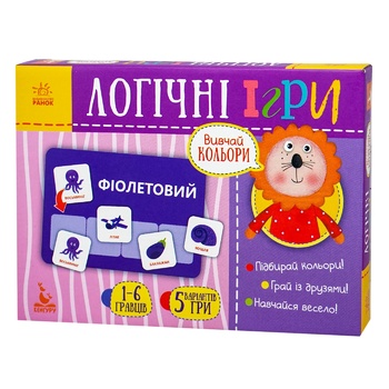 Игра Ранок Изучай Цвета логическая 24 карточки - купить, цены на NOVUS - фото 1