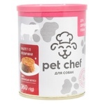 Корм Pet Chef Паштет із яловичини для собак 360г