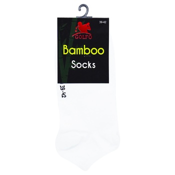 Носки Golfo Bamboo мужские короткие р.39-42 белый - купить, цены на - фото 1
