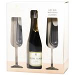 Вино игристое Jaume Serra Cava Brut белое брют 11,5% 0,75л + 2 бокала