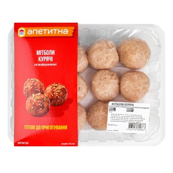 Nasha Ryaba Appetitna Chilled Chicken Meatballs 540g - buy, prices for METRO - photo 1