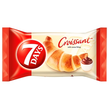 7Days Cocoa Cream Croissant 60g - buy, prices for Auchan - photo 1