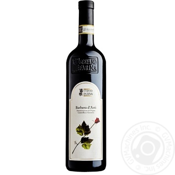 Вино Stefano Farina Barbera d'Asti DOCG красное сухое 13,5% 0,75л - купить, цены на МегаМаркет - фото 1