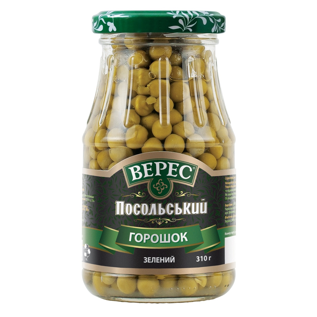 

Горошок Верес Посольський зелений 310г
