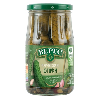 Огурцы Верес маринованные 770г - купить, цены на Ашан - фото 2