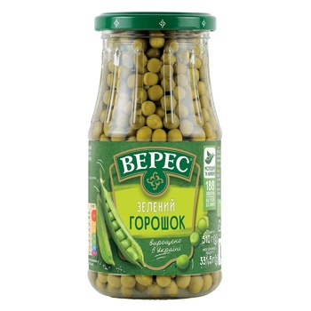 Veres Green Peas 510g - buy, prices for Auchan - photo 1