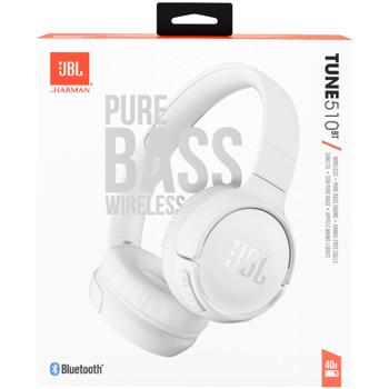 Навушники JBL T510 BT White - купить, цены на Auchan - фото 1