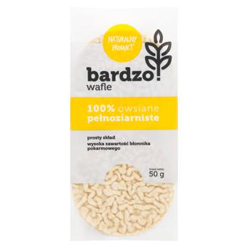 Вафлі Bardzo вівсяні цільнозернові 50г - купити, ціни на WINETIME - фото 1