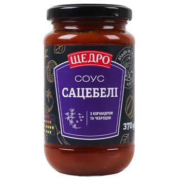 Соус Щедро Сацебелі з коріандром та чебрецем 370г