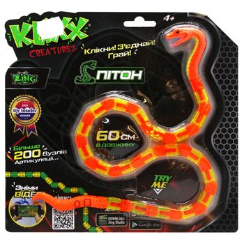 Игрушка Klixx Creaturez-Fidget питон красно-желтый - купить, цены на За Раз - фото 1