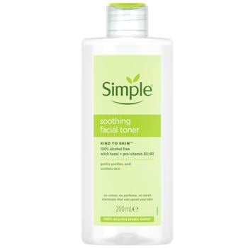 Тонік для обличчя Simple Kind to Skin заспокійливий 200мл