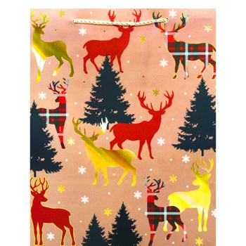 Пакет подарочный Buromax Крафт М 26х32х10см - купить, цены на - фото 4