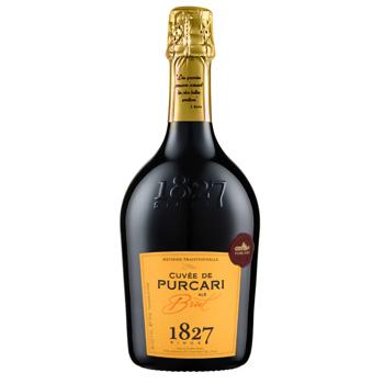 Вино игристое Cuvee de Purcari Brut белое брют 12,5% 0,75л - купить, цены на MasterZoo - фото 1