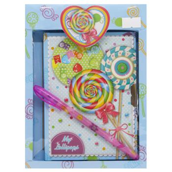 Malevaro Lollipops Lined Notebook with Lock and Pen 56sheets - buy, prices for Za Raz - photo 2