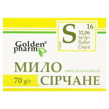 Мило тверде Golden Pharm Сірчане 70г - купити, ціни на МегаМаркет - фото 3