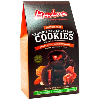 Печиво MonLasa Брауні з начинкою солона карамель 120г - купити, ціни на МегаМаркет - фото 2