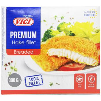 Порції рибні з філе хека Vici Premium в паніровці обсмажені заморожені 300г - купити, ціни на КОСМОС - фото 2