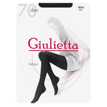 Giulietta Velour Tights 70den Nero-4 - buy, prices for - photo 1