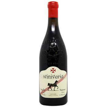 Вино Winiveria Saperavi красное сухое 12,5% 0,75л