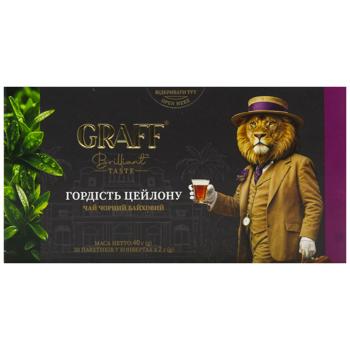 Чай чорний Graff Ceylon Pride 2г*20шт - купити, ціни на Епіцентр FOOD - фото 3