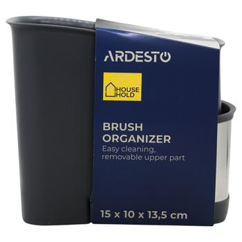 Ardesto Gray Brush Organizer 15*10*13.5cm - buy, prices for MegaMarket - photo 4