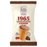 Морозиво Лімо Пломбір 1965 шоколадний у вафельному стаканчику 65г