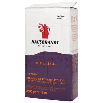 Кофе молотый Hausbrandt Delizia 250г - купить, цены на КОСМОС - фото 1