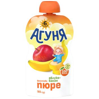 Agunya Apple-Banana Puree 90g - buy, prices for COSMOS - photo 1