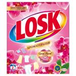 Стиральный порошок Losk Color Ароматерапия Эфирные масла и аромат малазийского цветка автомат 300г