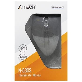 Миша A4Tech N-530S Black - купити, ціни на Auchan - фото 3