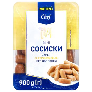 Metro Chef Mini Sausages from Chicken Fillet First Grade 900g - buy, prices for METRO - photo 2