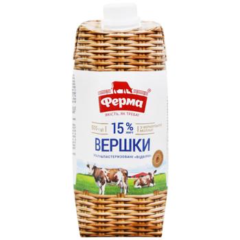 Ferma Selected Ultrapasteurized Cream 15% 505g - buy, prices for Supermarket "Kharkiv" - photo 2