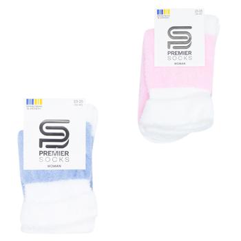 Носки Premier Socks женские из пушистой пряжи с отворотом
р.23-25 - купить, цены на NOVUS - фото 1