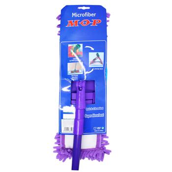 Швабра Yonic локшина фіолетова 120см - купити, ціни на КОСМОС - фото 2