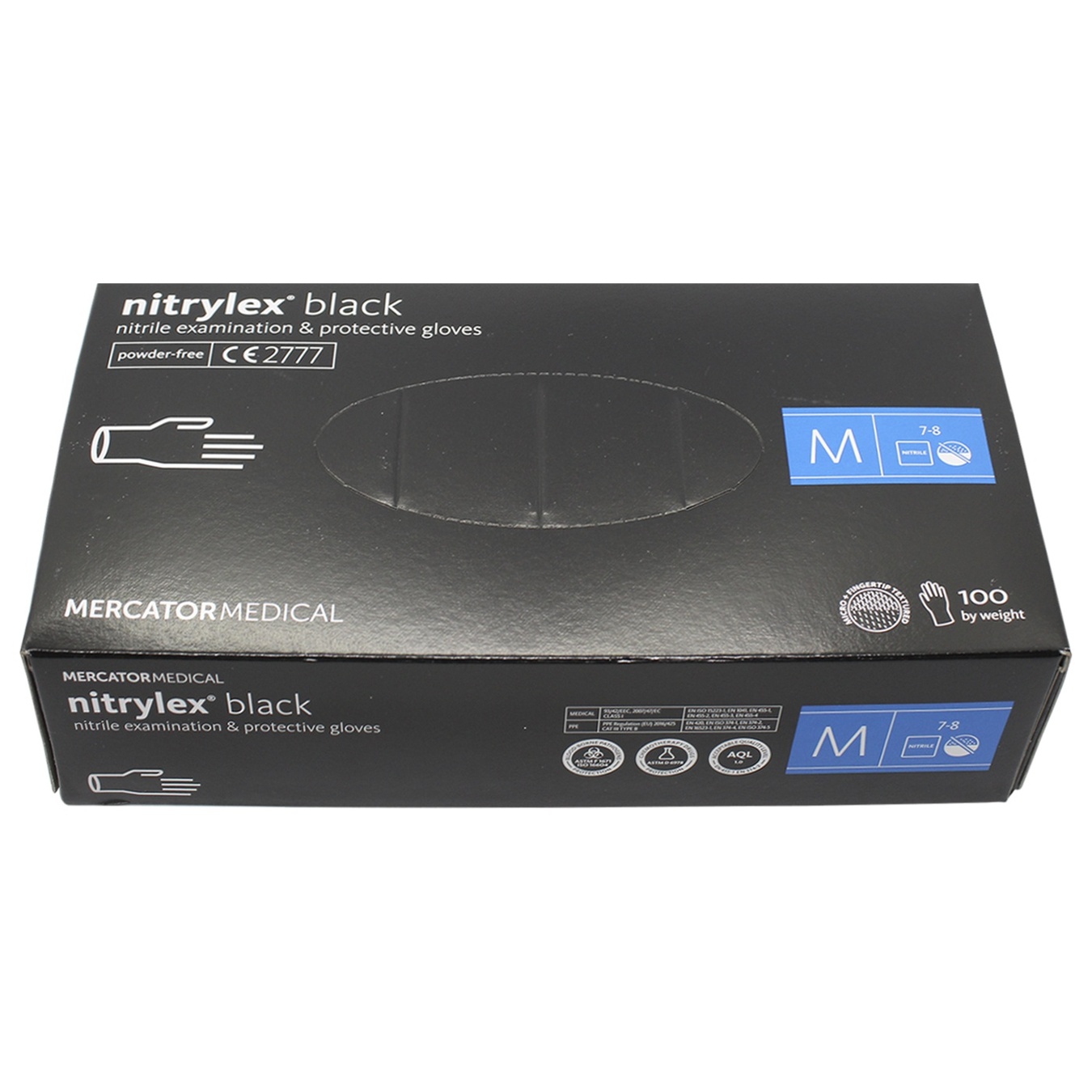 

Перчатки PROservice Nitrylex нитриловые черные M 100шт