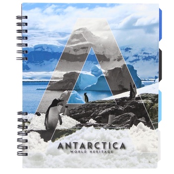 Optima World Heritage Notebook B5 Plastic Cover Spiral - buy, prices for ULTRAMARKET - photo 1