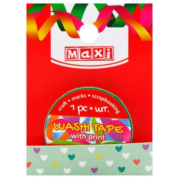 Maxi Decorative Tape with Print 15mm*3m - buy, prices for MegaMarket - photo 1